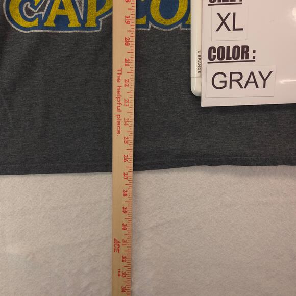 Capcom Mega Man Casual Short Sleeve Graphic T Shirt Adult Mens Size XL Gray - Picture 6 of 9